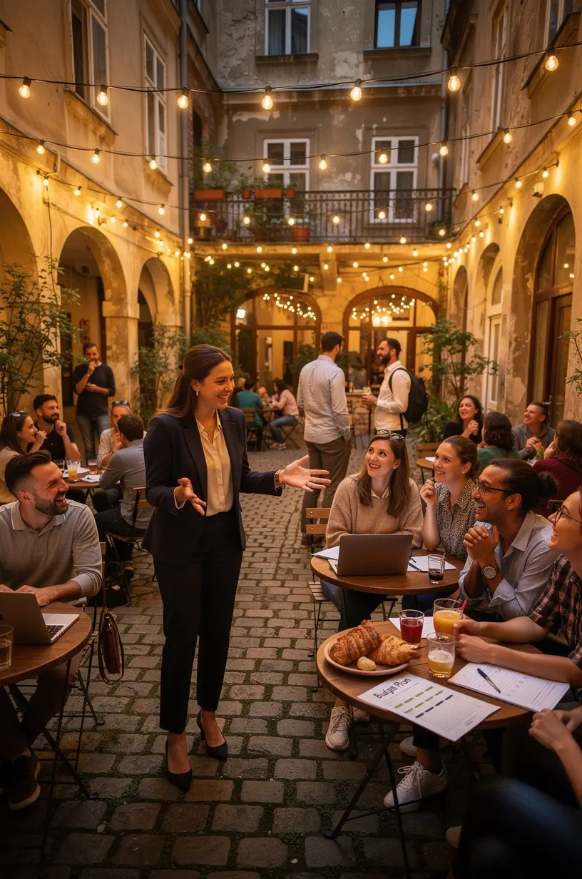 Költségvetés-tervező asztal számológéppel, jegyzetekkel és pénzügyi tervezési eszközökkel, amelyek segítik a tudatos pénzgazdálkodást.